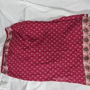 Vintage Rosettes Maxi Skirt